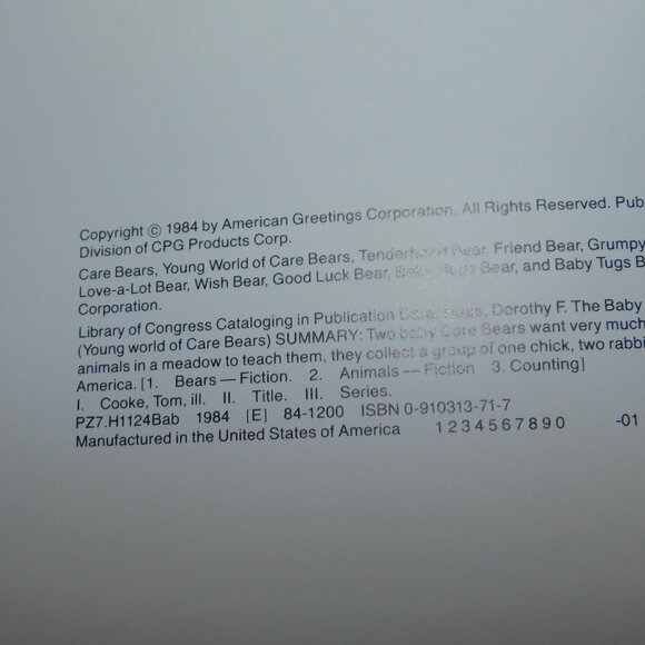 Set 2 Vintage 1984 Parker Brothers Care Bears Hard Cover Books - Picture 5 of 10